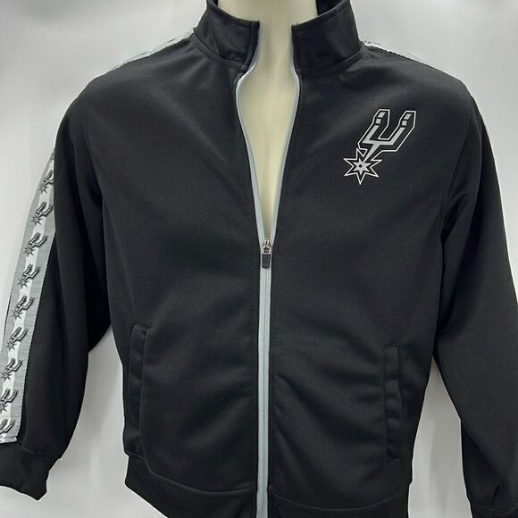 NBA San Antonio Spurs size large boys full zipper jacket - Picture 1 of 4
